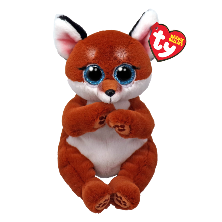 TY-Beanie Bellie - Witt the Orange Fox - 13" Medium-43214-Legacy Toys