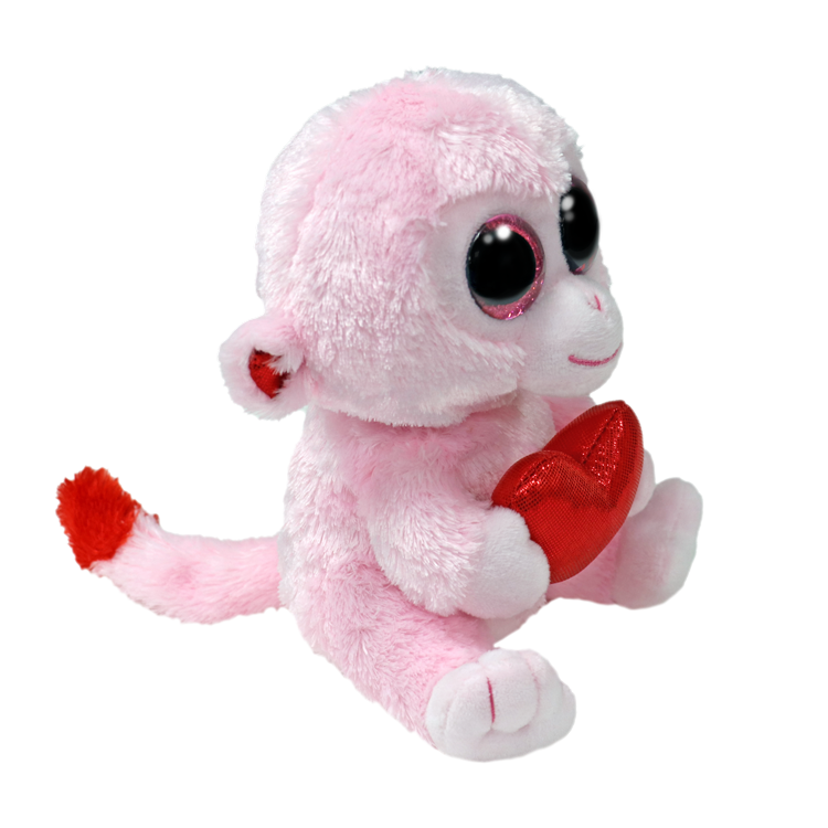 TY-Beanie Boo's - Gigi Monkey with Heart - 6