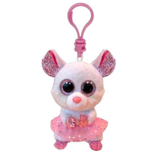 TY-Beanie Boo's - Nina the Mouse-35246-5" Clip-Legacy Toys