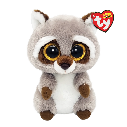 TY-Beanie Boo's - Oakie the Raccoon-36375-6" Small-Legacy Toys
