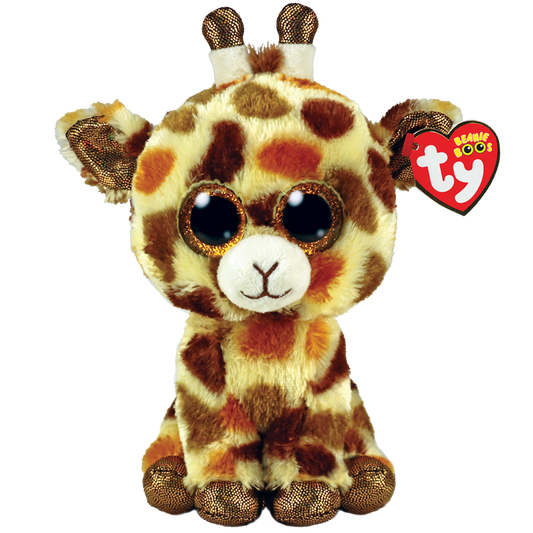 TY-Beanie Boo's - Stilts the Giraffe-36394-6" Small-Legacy Toys