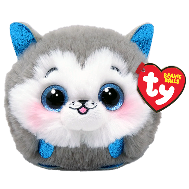 TY-Beanie Puffies 4" Ball-42539TY-Slush - Husky-Legacy Toys