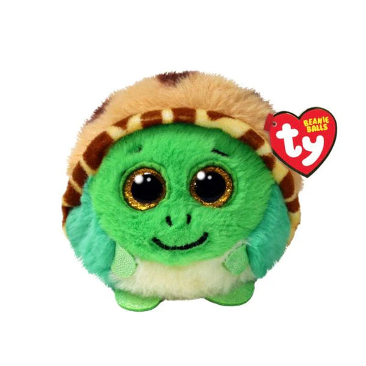 TY-Beanie Puffies 4" Ball - Cruiser Turtle-42549-Legacy Toys