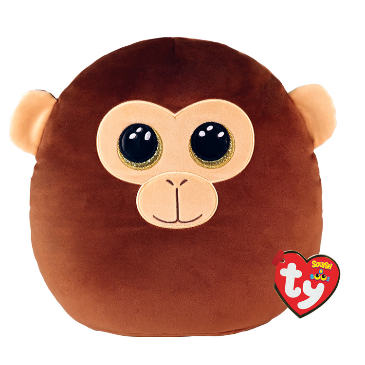 TY-Squish A Boo - Dunston the Monkey-39241-10" Small-Legacy Toys