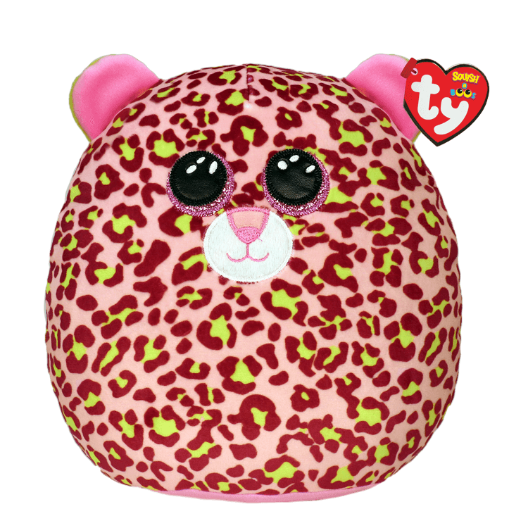 TY-Squish A Boo - Lainey the Leopard-39299-10" Small-Legacy Toys