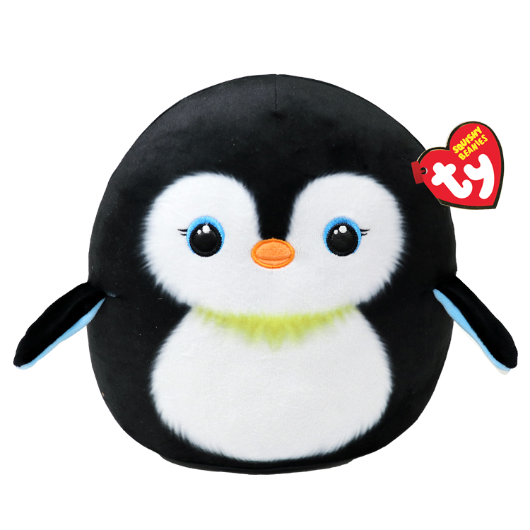 TY-Squish A Boo - Neve the Penguin - 10" Small-39284-Legacy Toys