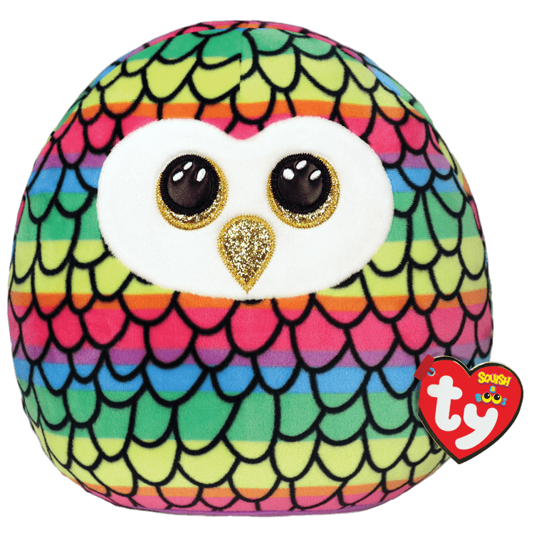 TY-Squish A Boo - Owen Owl-39291-10" Small-Legacy Toys
