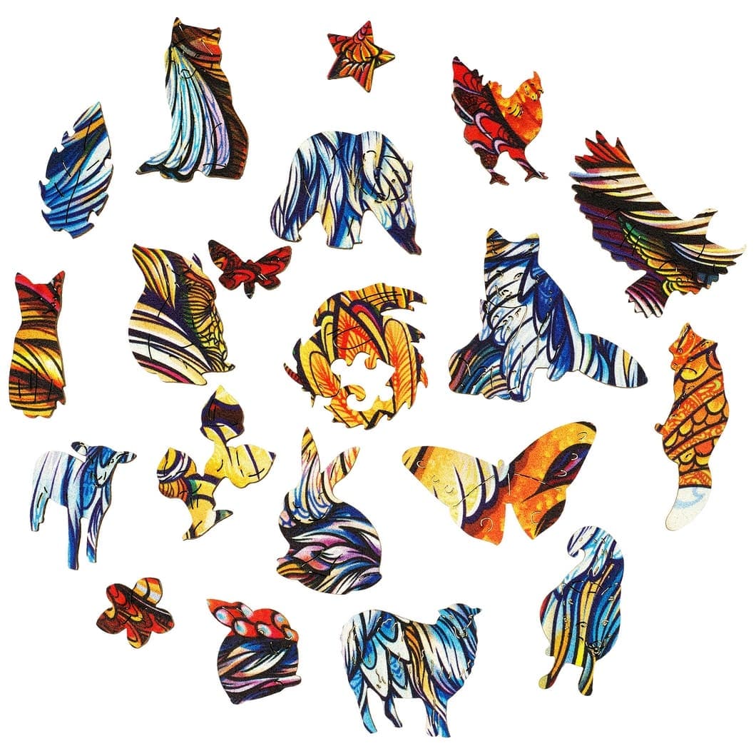 Unidragon-Fiery Fox Wooden Puzzle--Legacy Toys