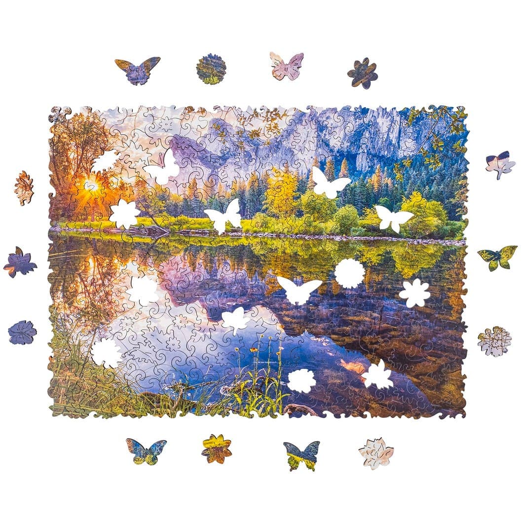 Unidragon-Forest Lake Wooden Jigsaw Puzzle--Legacy Toys