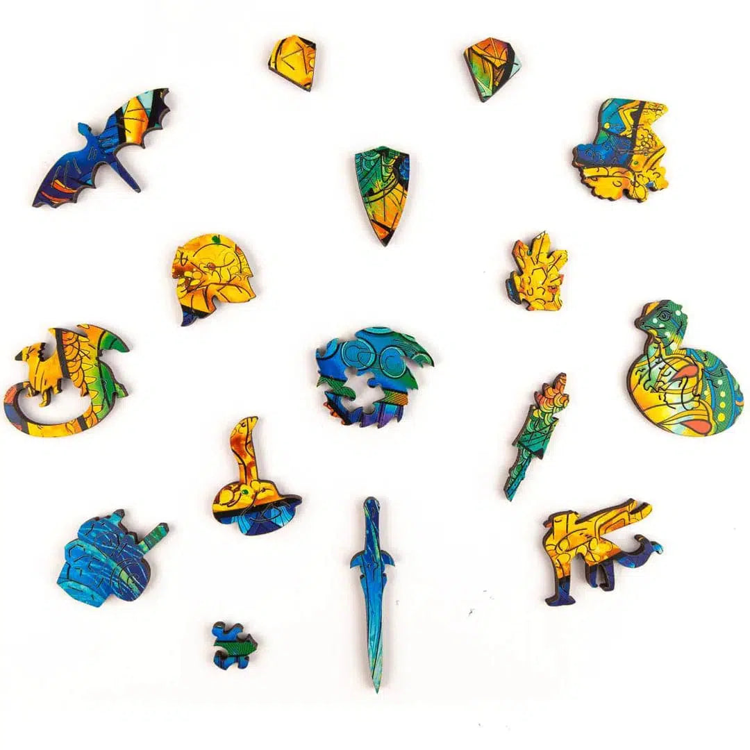 Unidragon-Guarding Dragon Wooden Puzzle--Legacy Toys