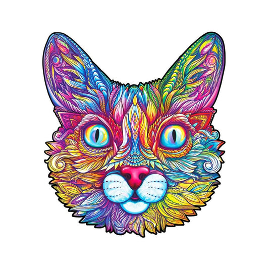 Unidragon-Impressive Cat Wooden Puzzle-UNI-CAT-S-Simple-Legacy Toys