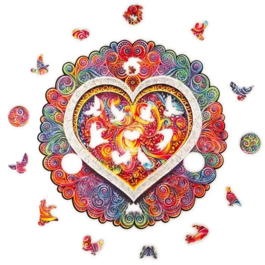 Unidragon-Mandala - Conscious Love Wooden Jigsaw Puzzle--Legacy Toys