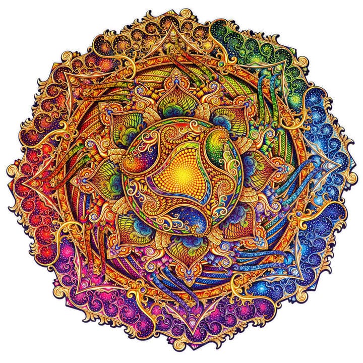 Unidragon-Mandala - Inexhaustible Abundance Wooden Jigsaw Puzzle-UNI-MAN-IA-M-Medium-Legacy Toys