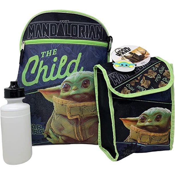 United Party-Star Wars "The Child" Baby Yoda 16" Backpack 5pc W/ Lunch Kit-ADFI-Legacy Toys