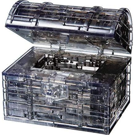 University Games-3D Crystal Puzzle - Black Treasure Chest-30948-Legacy Toys