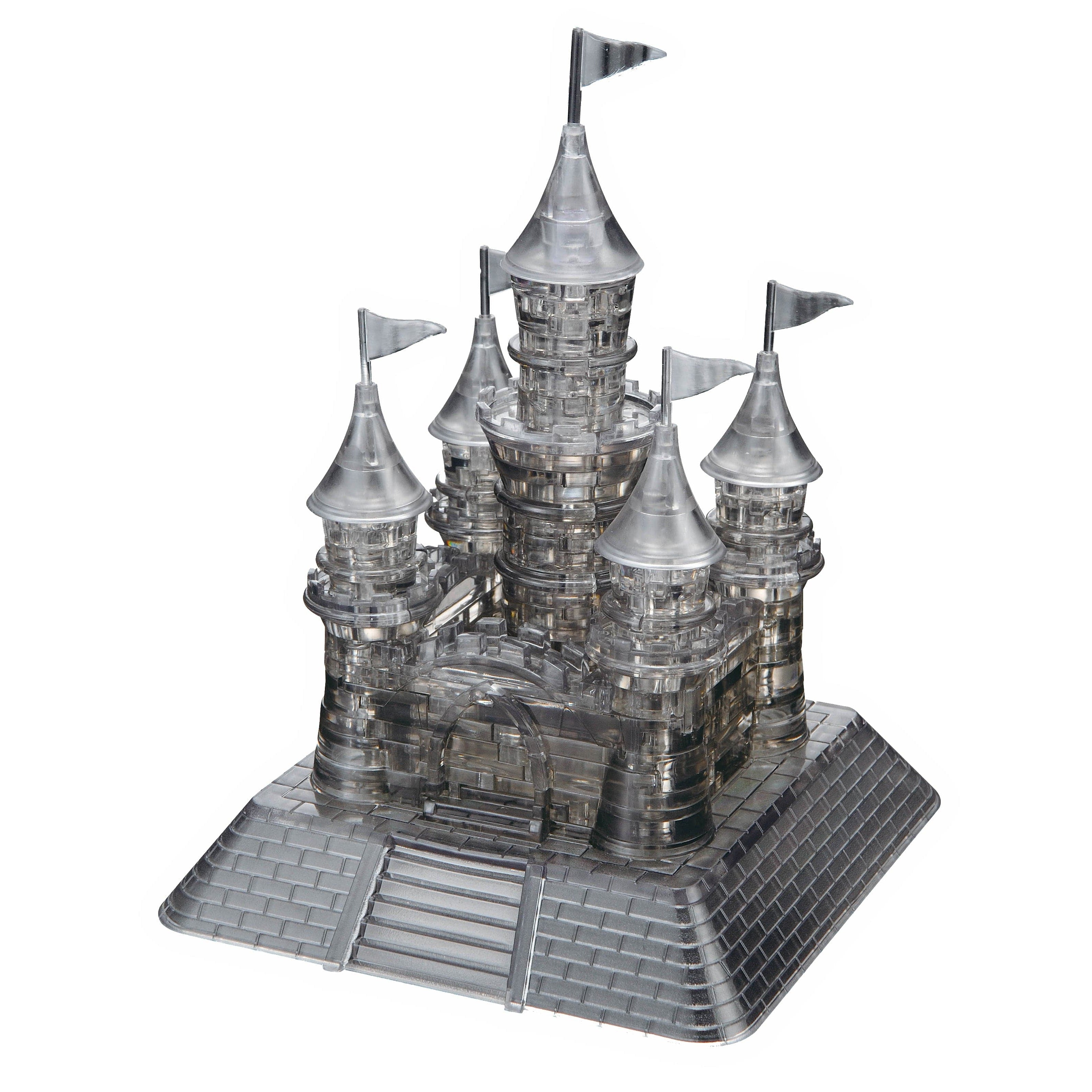 University Games-3D Crystal Puzzle Deluxe - Black Castle-30956-Legacy Toys