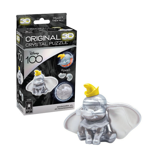University Games-3D Crystal Puzzle - Disney 100 Dumbo-31164-Legacy Toys