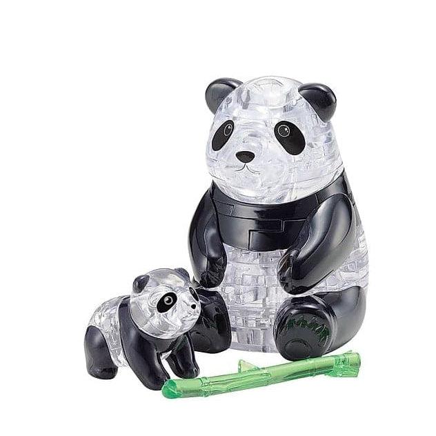 University Games-3D Crystal Puzzle - Panda & Baby-31083-Legacy Toys
