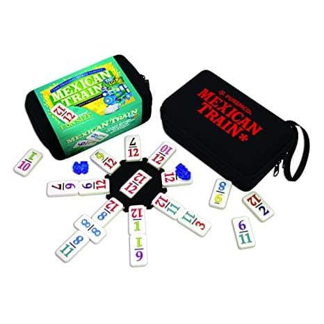 University Games-Mexican Train To Go Dominoes-54201-Legacy Toys