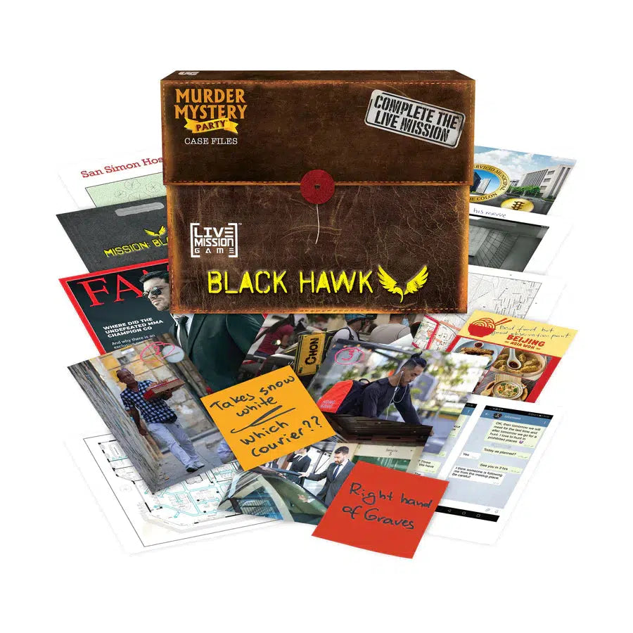 University Games-Murder Mystery Party - Case Files: Mission Black Hawk-33296-Legacy Toys