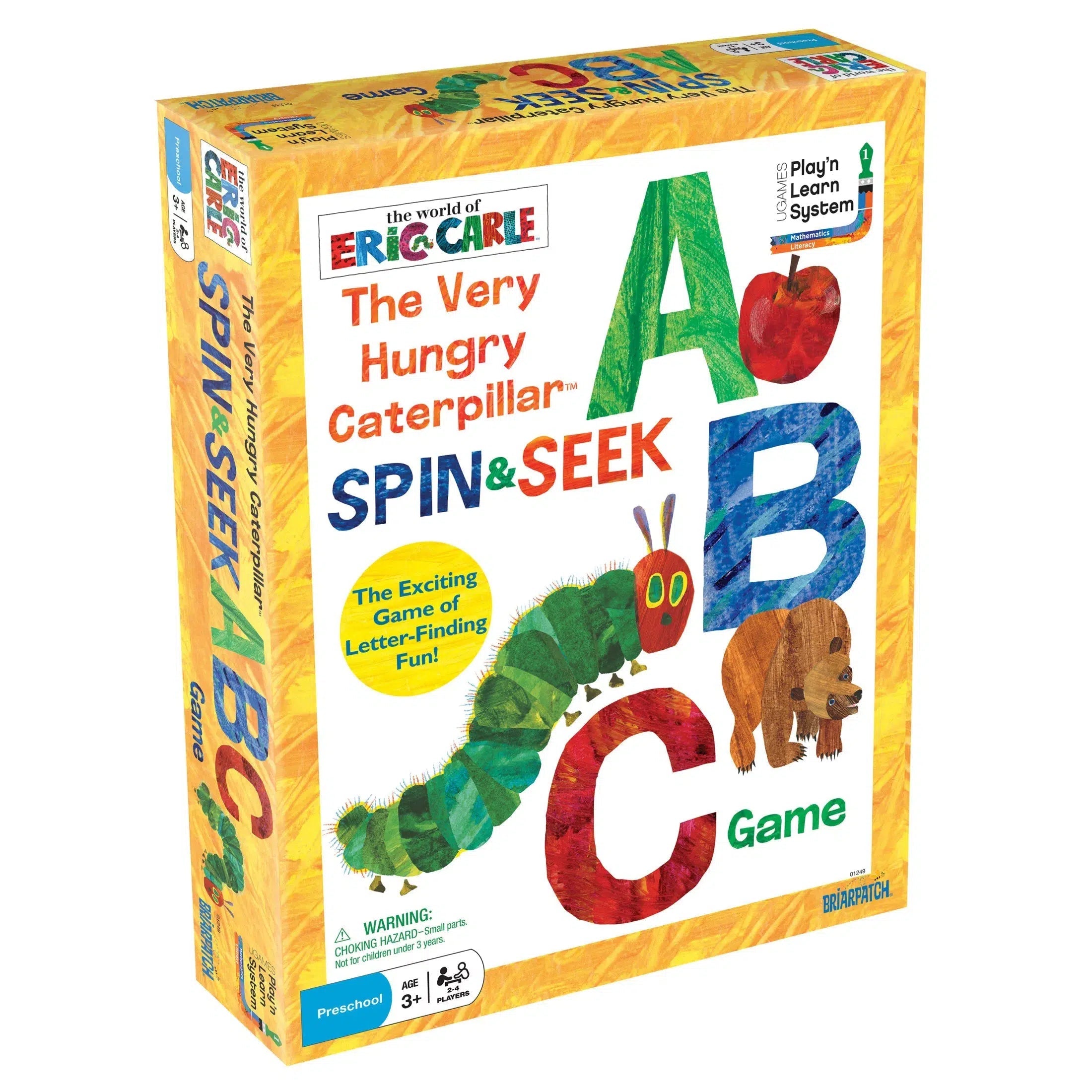 University Games-The Very Hungry Caterpillar Spin & Seek ABC Game-01249-Legacy Toys