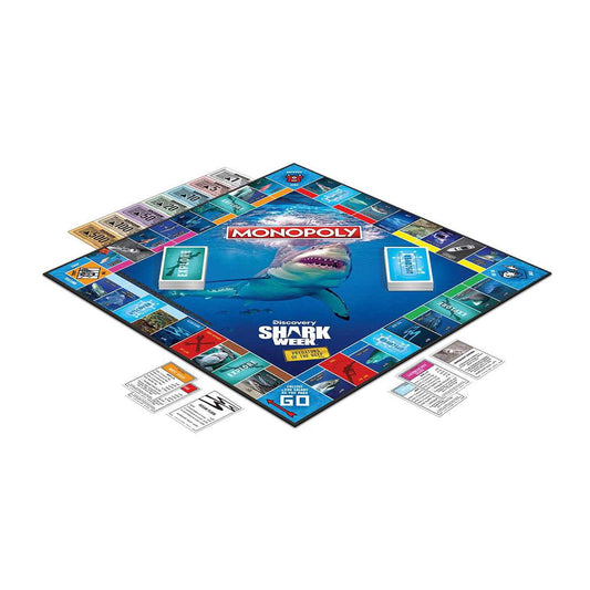 USAopoly-Discovery Shark Week Monopoly-MN042-677-Legacy Toys