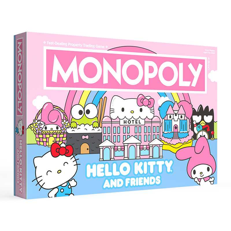 USAopoly-Hello Kitty and Friends Monopoly Game-MN075-296-Legacy Toys