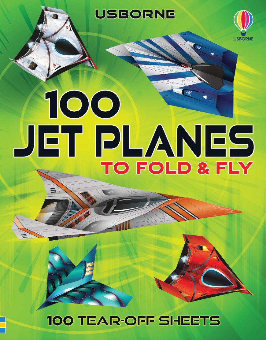 Usborne Books-100 Jet Planes to Fold and Fly-555016-Legacy Toys