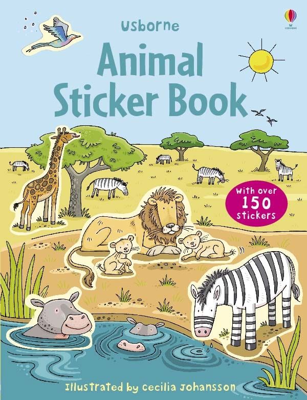 Usborne Books-First Sticker Book Animals-536817-Legacy Toys