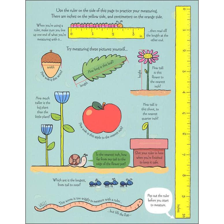 Usborne Books-Lift the Flap Book Measuring Things-0794540228-Legacy Toys