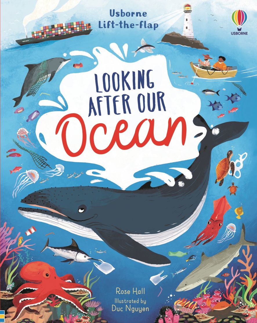 Usborne Books-Lift the Flap Looking After Our Ocean-555498-Legacy Toys