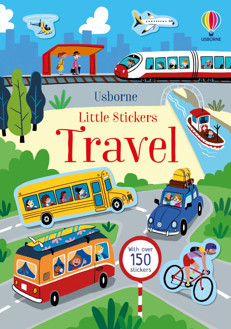 Usborne Books-Little Stickers Travel-552541-Legacy Toys