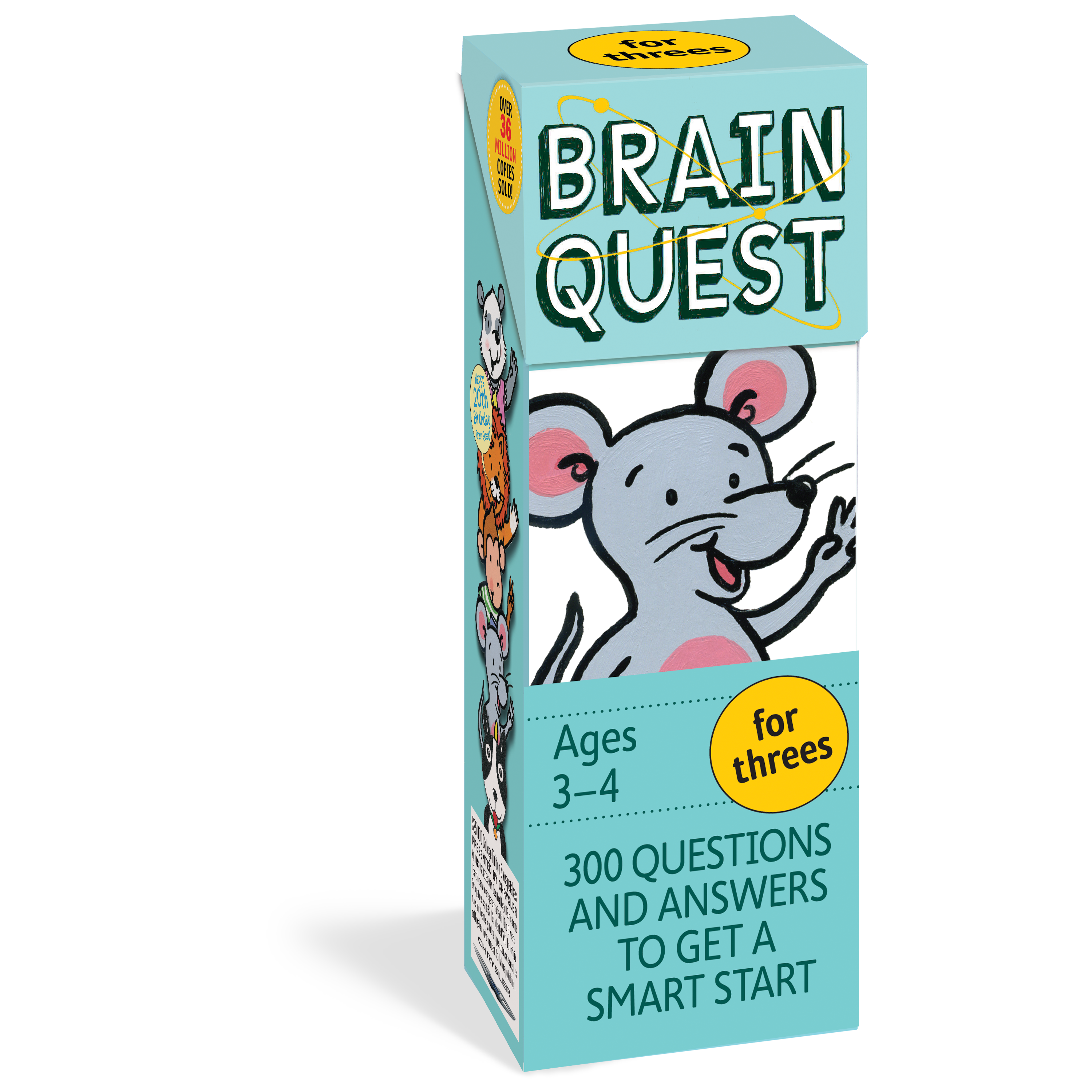 Workman Publishing-Brain Quest - For Threes-16663-Legacy Toys