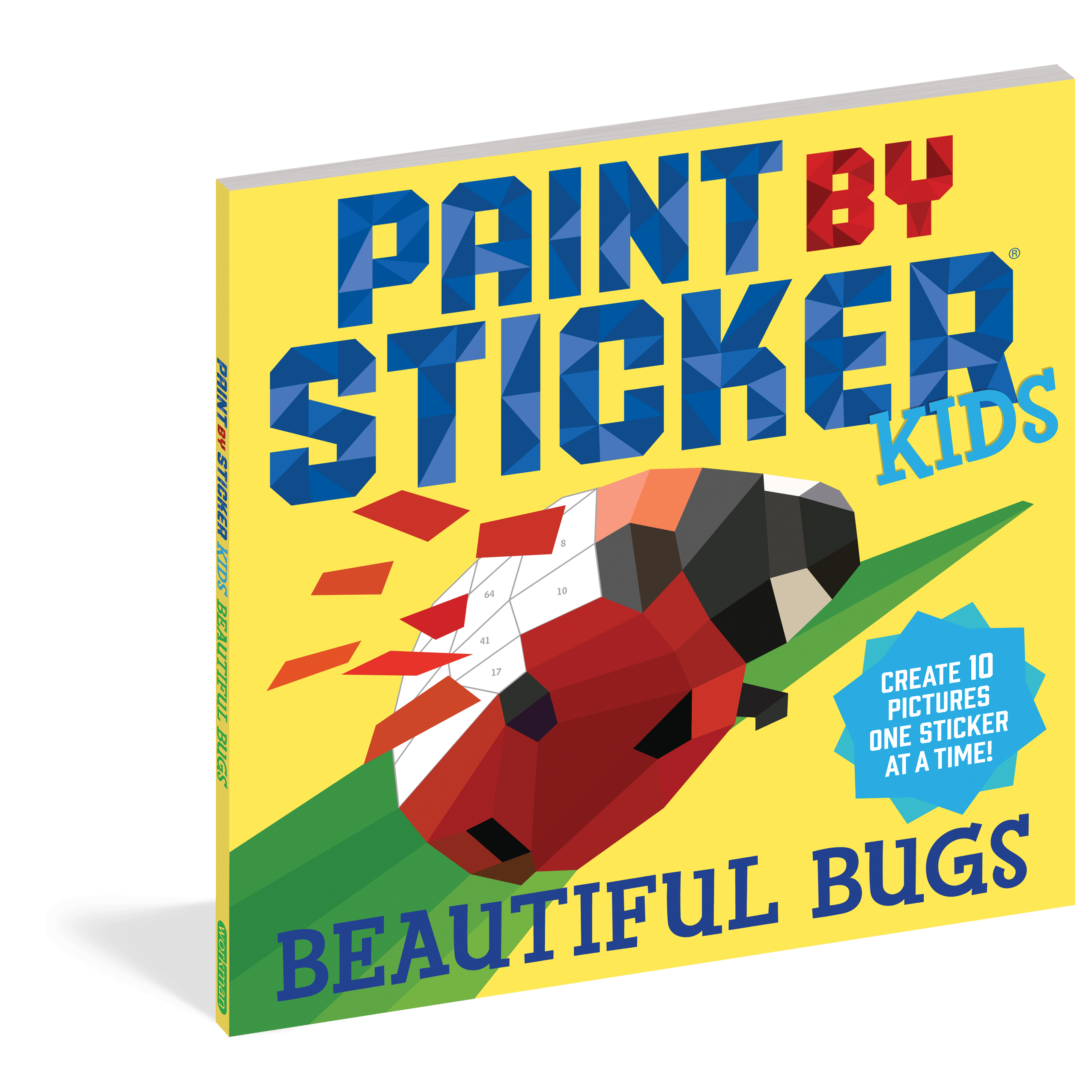 Workman Publishing-Paint By Sticker Kids: Beautiful Bugs-100295-Legacy Toys