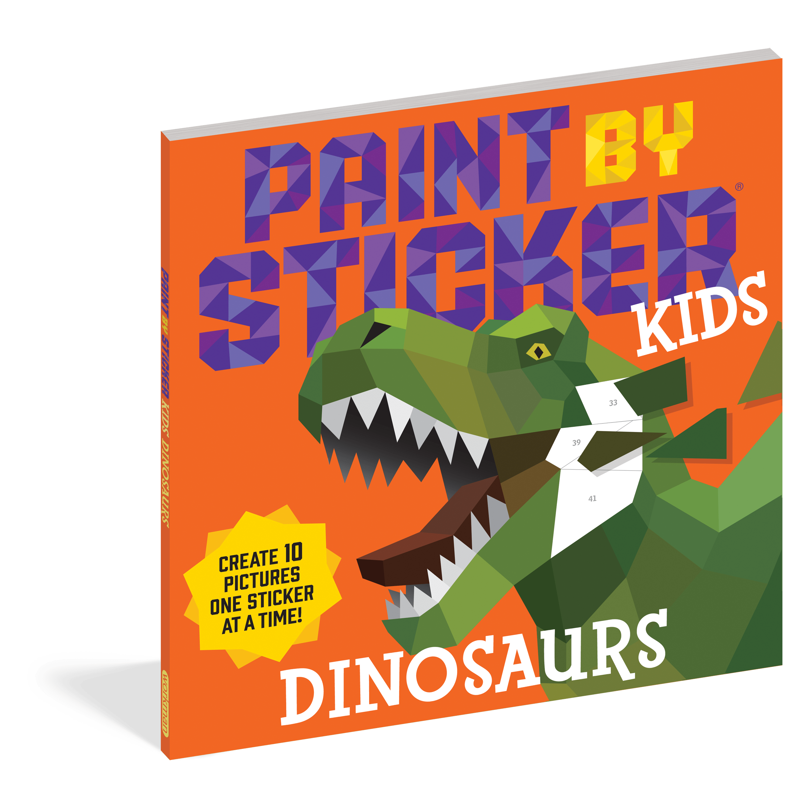 Workman Publishing-Paint By Sticker Kids: Dinosaurs-101117-Legacy Toys