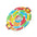 FlyBar-Kids 26" Foam Disc Snow Sled with Slick Bottom & PE Core Build-FB21460RS-Rainbow Swirl-Legacy Toys